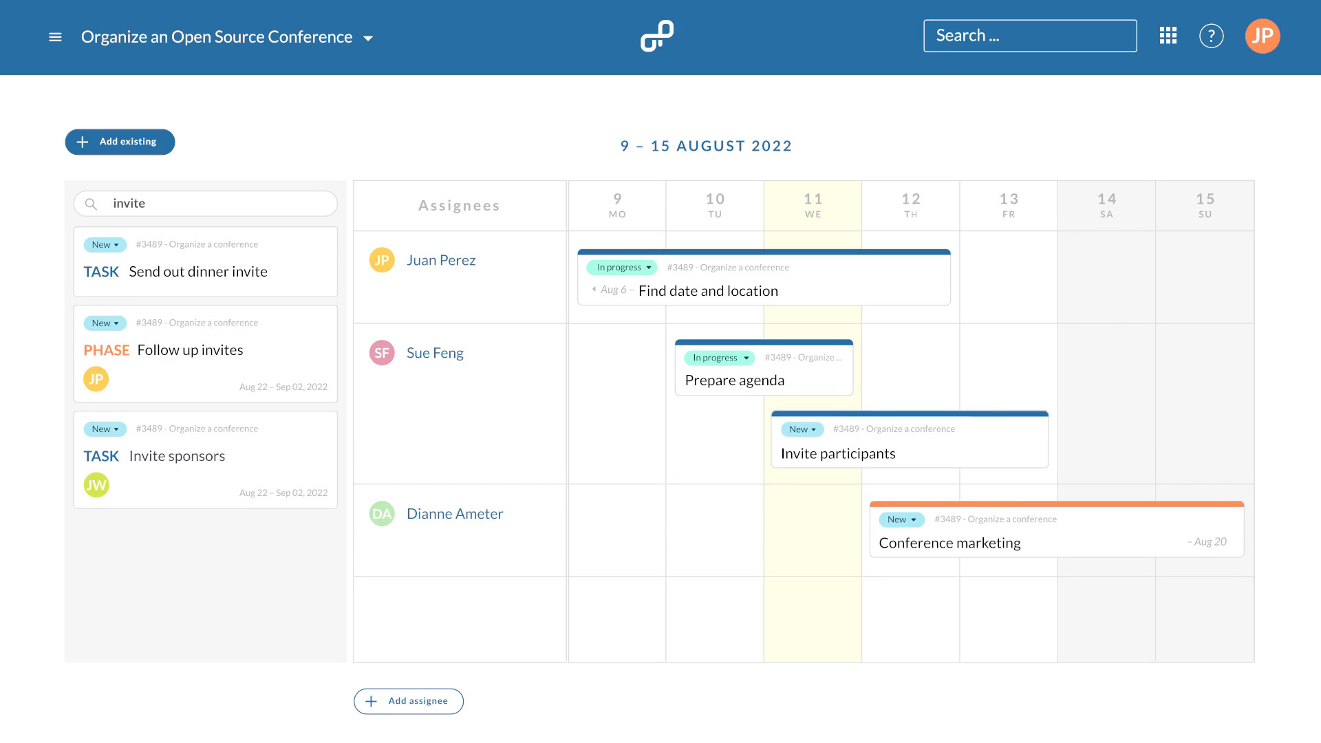 OpenProject Workflow